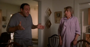 Livia Soprano yells at Tony Soprano about Green Grove in West Orange, New Jersey 